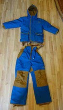 Schneeanzug Finkid TALVI Gr. 130/140: Ski-Kombi mit Zipfelkapuze