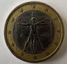 1 euro 2002 leonardo da vinci