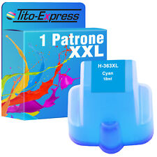 Patrone XXL Cyan für HP 363 Photosmart C 6160 D 6160 D 6168 C 6170 C 6175 C 6180