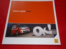 RENAULT Kangoo "Be Bop" Sondermodell Prospekt Brochure Depliant Folleto von 2009