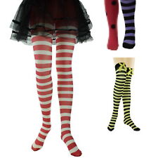 Strumpfhose Overknee Ringelsocken Stulpen gestreift bunt Karneval Damen Kinder