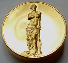 Venus von Milo - Liebesgöttin Aphrodite - Franklin Mint Medaille  117 Gramm