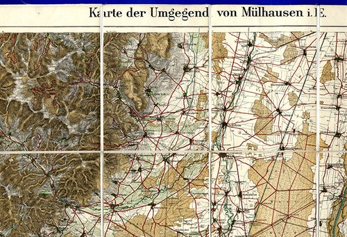 Alte landkarte elsaß - alte,