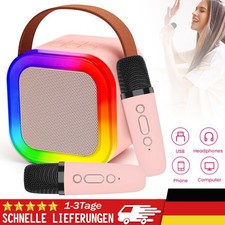Mini Kinder Karaoke Maschine Mit Kabellos Mikrofon Bluetooth Lautsprecher Party
