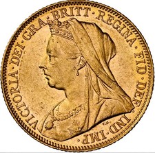 1 Sovereign 1900 M Australien Victoria NGC AU58 Gold Münze (1688)
