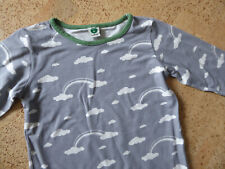 Langarmshirt von Smafolk Größe 122-128 Regenbogem grau