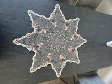 Plauener Spitze Weihnachten Mitteldecke Neu 84 X 84 cm