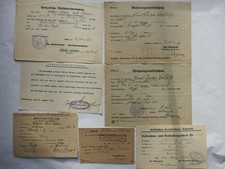 7 zusammengehörende Dokumente Oelsnitz, Gera, Bayreuth, Stollberg, Münchberg