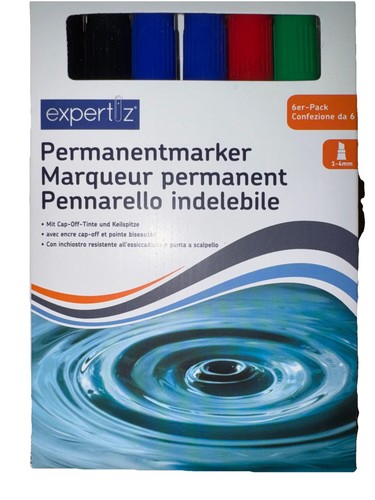Permanent marker schwarz - 6,