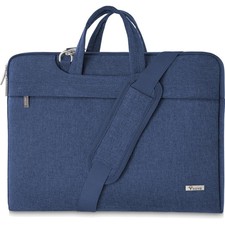 Laptop Tasche 15,6 Zoll wasserabweisend Schulter Umhängetasche Blau