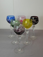 6 sehr schöne Kristallglas