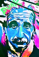Albert Einstein Punk Pop Art
