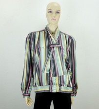 gestreifte 80er jahre BLUSE