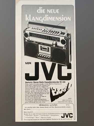 Jvc 828 cassettenrekorder - jvc, rc