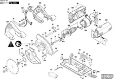 Bosch PKS 55A Handkreissäge original Bosch Ersatzteile Liste 3603E01000