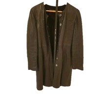 Ledermantel PRANDINA Philippe&Andrea schwarz IT Gr. 44  = dtsch. GR. 38