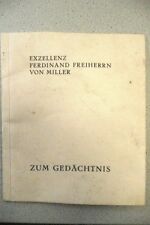 VON MILLER Gedächtnisrede