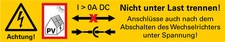 Aufkleber Warnhinweis