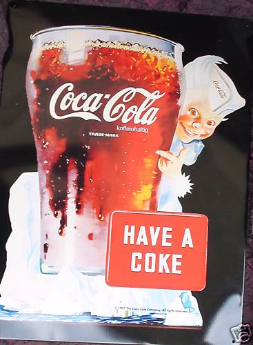 Coca cola coke - coca-cola, blechschild