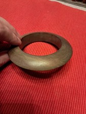 Modeschmuck Grünlicher Armreif Ais Holz 