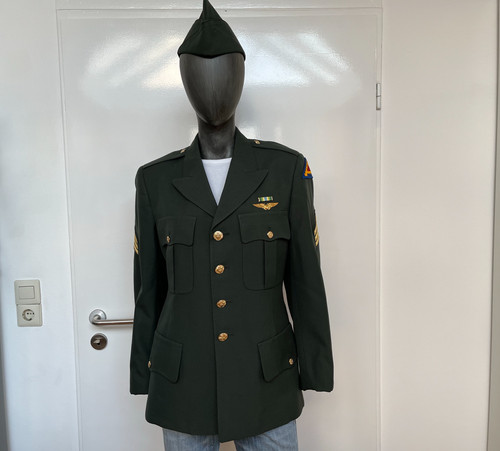 Army green dress coat - dress,