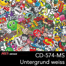 Wassertransferdruck Starterset WTD Film Folie Stickerbomb 1m x 100cm + Aktivator