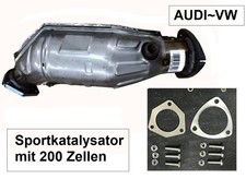 SPORT KATALYSATOR RENNKAT 200 Zellen VW PASSAT 3B3 3B6 3BG 1.6 1.8 T 2.0+VARIANT