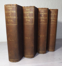 The Tales and Poems of Edgar Allan Poe 4 Bände Ingram 1884 Aufl. 1000 Werke