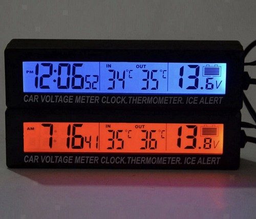 Thermometer 12v auto lcd - thermometer,