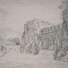 Südliche landschaft mit - landschaft,
