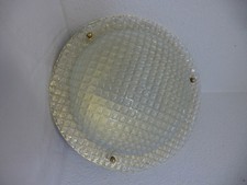  XXL Eisglas Ufo Deckenlampe Deckenleuchte Wandlampe  Vintage 70er 80er 