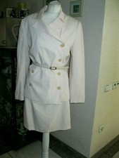 kleid 2-teilig rock u.blazer military bleistiftrock damenKostüm M 38 apricot