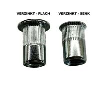 Blindnietmuttern Flachkopf