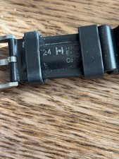 Hirsch Kautschuk Armband 24mm