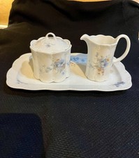 Rosenthal Monbijou Belvedere Classic Rose Zuckerdose Milchkännchen auf Tablette