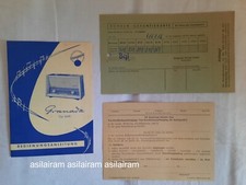 Bedienungsanleitung  für Röhrenradio Blaupunkt Granada Typ 20300 - top Zustand