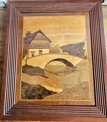 Intarsien holzbild bild - intarsien,