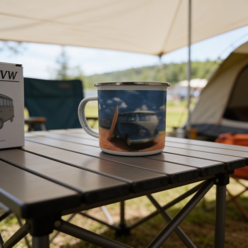 Bulli mug becher emaille - vw,