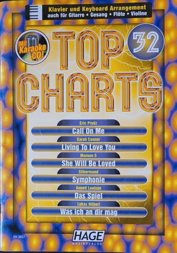 Top charts inkl - 32, karaoke-cd