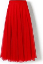 Chiffonrock | Maxirock | Boho Rock | Chiffon | Rot | S / 36 