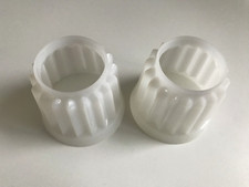 2 runde Tupperware Förmchen ohne Deckel und Boden 7,5 cm oben; 4,5cm unten