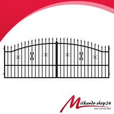 Einfahrtstor Schmiedezaune Metallzaun Zaunfeld Metalltor Tor 400 cm x 150 cm