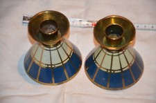 Paar Messing Kerzenstand Kerze Halter H= 7,5 cm