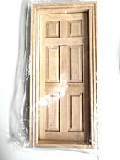 Puppenhaus Tür 1:12  Holz Natur  DIY  Euro Minis