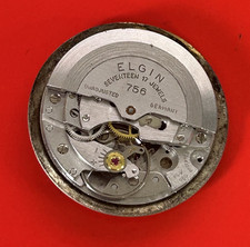 Vintage Elgin 756 ( PUW 1260) AUTOMATIC  Watch movement 17 JEWELS Working (L14)