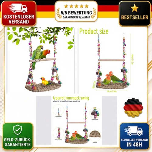 Vogelspielzeug mit glocke für - vogelspielzeug,