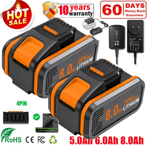0ah akku für worx 20v - 8,0ah,