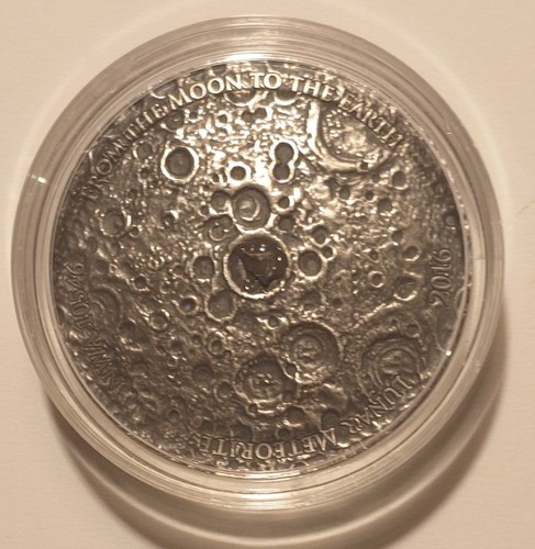 Lunar moon meteorite 1oz - moon,