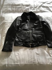 Biker Lederjacke Damen schwarz