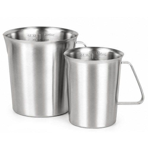 Messbecher edelstahl set - edelstahl, 2